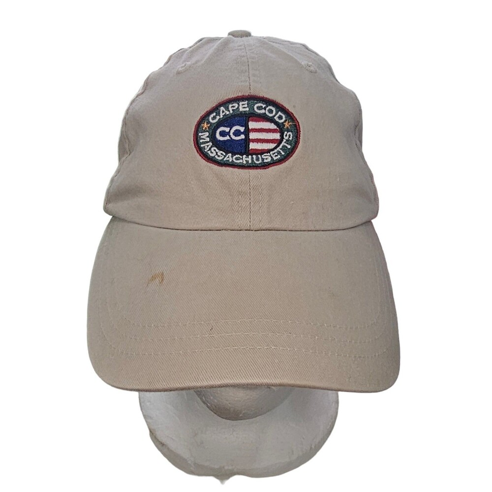 Vintage Embroidered Flag Cape Cod Massachusetts- Adjustable Baseball Hat